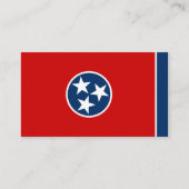 De vlag van Tennessee Visitekaartje (Voorkant)