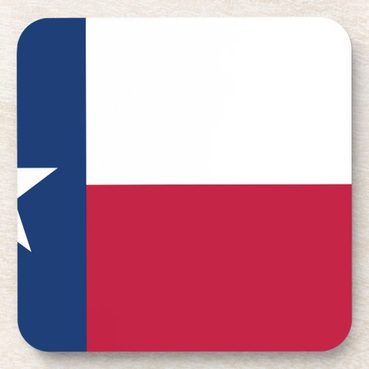 De vlag van Texas Bier Onderzetter (Voorkant)