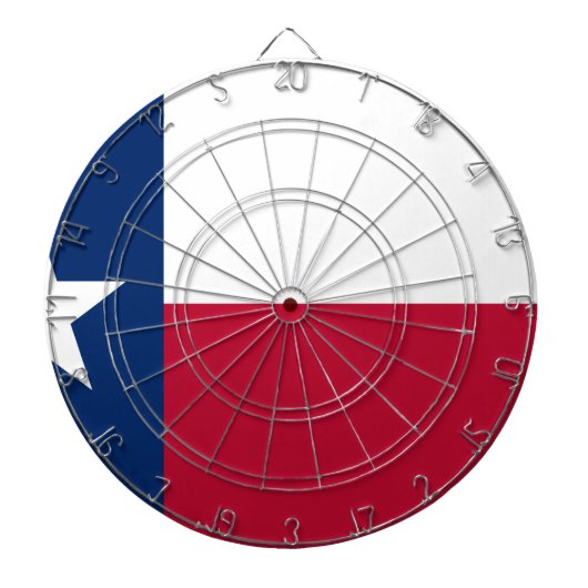 De vlag van Texas Dartbord (Voorkant)