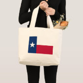 De vlag van Texas Grote Tote Bag (Voorkant (product))