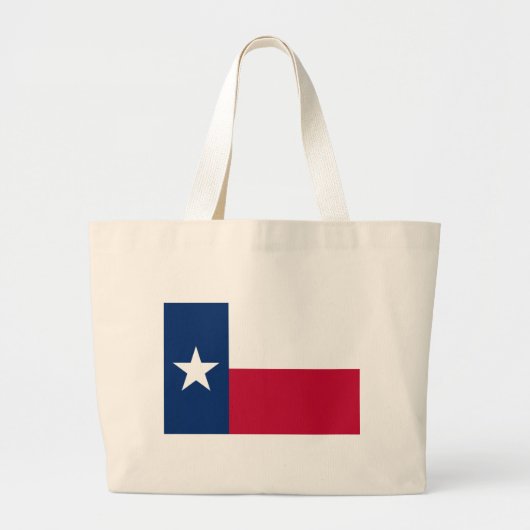 De vlag van Texas Grote Tote Bag (Voorkant)