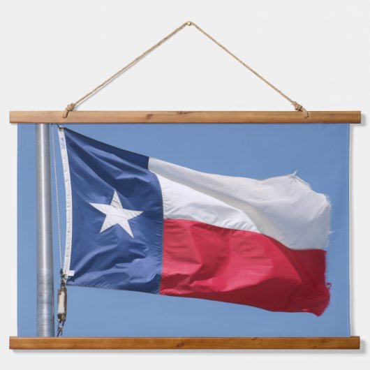 De vlag van Texas Hangend Wandkleed (Voorkant)