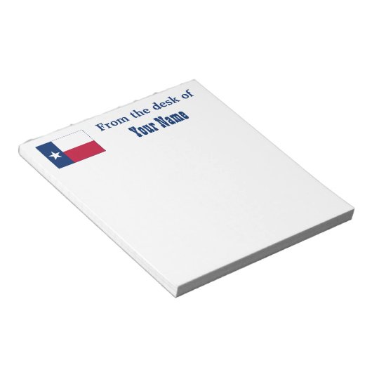 De vlag van Texas Notitieblok (Schuin)