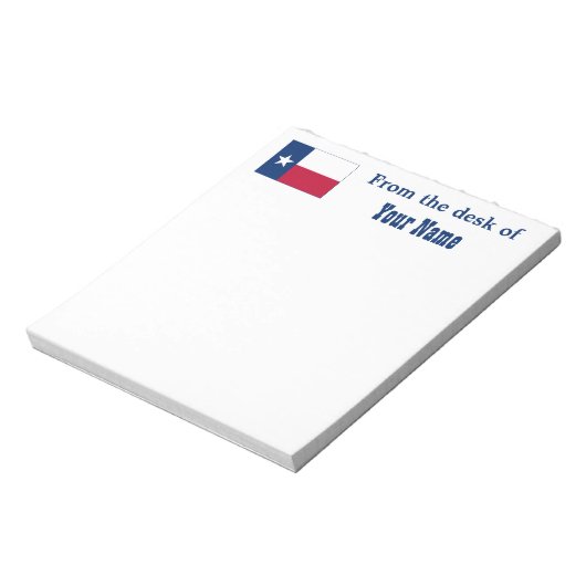 De vlag van Texas Notitieblok (Linkerzijde)
