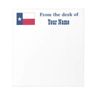 De vlag van Texas Notitieblok