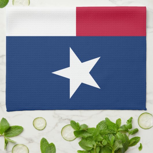 De vlag van Texas Theedoek (Gevouwen)