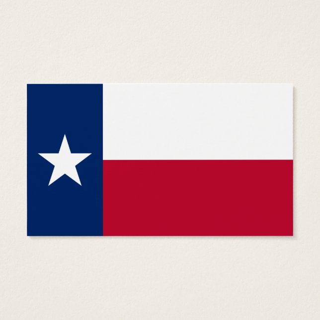 De vlag van Texas Visitekaartje (Achterkant)