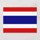 De vlag van Thailand Briefkaart (Voorkant)