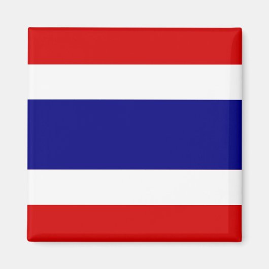 De vlag van Thailand Magneet (Voorkant)