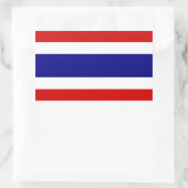 De vlag van Thailand Rechthoekige Sticker (Tas)