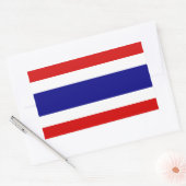 De vlag van Thailand Rechthoekige Sticker (Envelop)