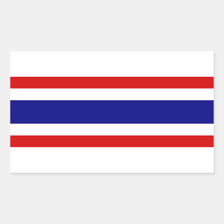 De vlag van Thailand Rechthoekige Sticker