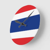 De Vlag van Thailand Ronde Klok (Hoek)