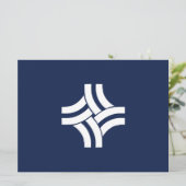 De vlag van Thornton (Colorado) Kaart (Staand voorkant)