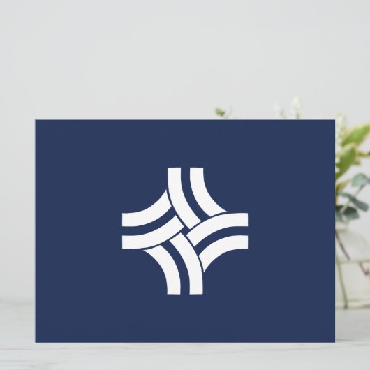 De vlag van Thornton (Colorado) Kaart (Staand voorkant)