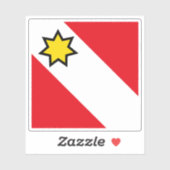 De vlag van Thun Sticker (Vel)