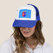 De vlag van Tirana, Albanië Trucker Hat Pet (In situ)