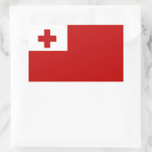 De vlag van Tonga Rechthoekige Sticker (Tas)