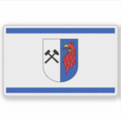 De vlag van Torgelow Sticker (Voorkant)