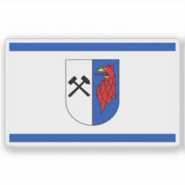 De vlag van Torgelow Sticker