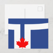 De vlag van Toronto (Canada) Briefkaart (Voorkant / Achterkant)