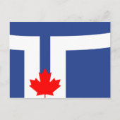 De vlag van Toronto (Canada) Briefkaart (Voorkant)