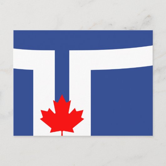 De vlag van Toronto (Canada) Briefkaart (Voorkant)