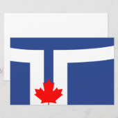 De vlag van Toronto (Canada) Briefpapier (Voorkant / Achterkant)