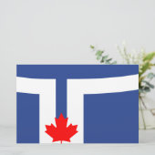 De vlag van Toronto (Canada) Briefpapier (Staand voorkant)