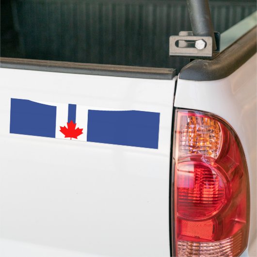 De vlag van Toronto (Canada) Bumpersticker (Op Truck)