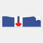 De vlag van Toronto (Canada) Bumpersticker (Voorkant)