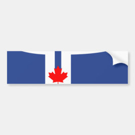 De vlag van Toronto (Canada) Bumpersticker