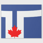 De vlag van Toronto (Canada) Cadeaupapier (Vlak)