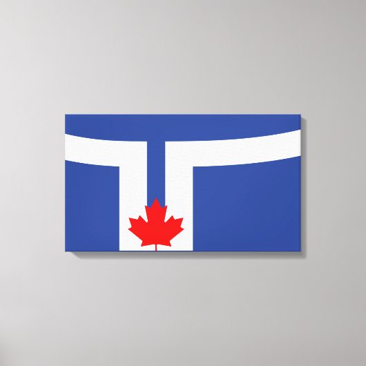 De vlag van Toronto (Canada) Canvas Afdruk (Voorkant)