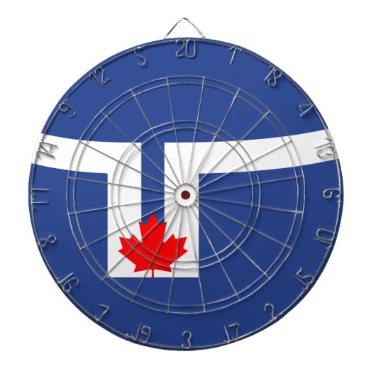 De vlag van Toronto (Canada) Dartbord (Voorkant)