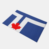De vlag van Toronto (Canada) Deurmat (Schuin)