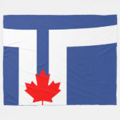 De vlag van Toronto (Canada) Fleece Deken (Voorkant (Horizontaal))