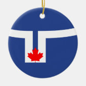 De vlag van Toronto (Canada) Keramisch Ornament (Voorkant)