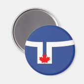 De vlag van Toronto (Canada) Magneet (Voorkant / Achterkant)