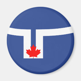 De vlag van Toronto (Canada) Magneet