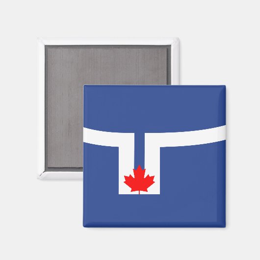 De vlag van Toronto (Canada) Magneet (Voorkant / Achterkant)