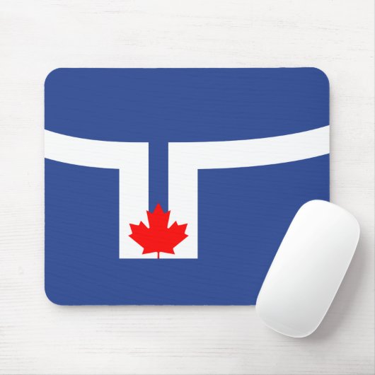De vlag van Toronto (Canada) Muismat (Met muis)