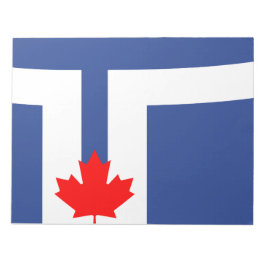 De vlag van Toronto (Canada) Notitieblok