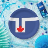 De vlag van Toronto (Canada) Papieren Bordje (Feest)