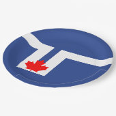 De vlag van Toronto (Canada) Papieren Bordje (Gekanteld)