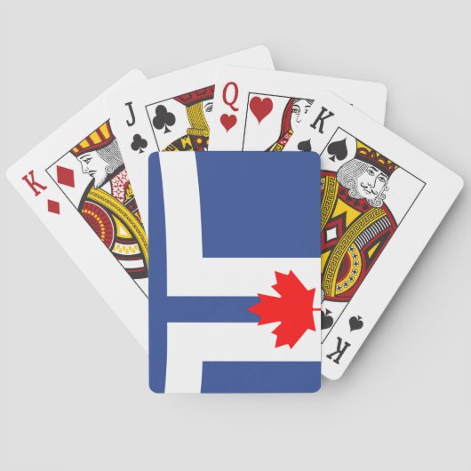 De vlag van Toronto (Canada) Pokerkaarten (Achterkant)