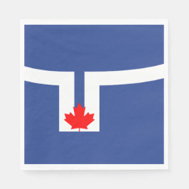 De vlag van Toronto (Canada) Servet