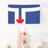 De vlag van Toronto (Canada) Spandoek (Insitu)