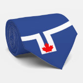 De vlag van Toronto (Canada) Stropdas (Opgerold)