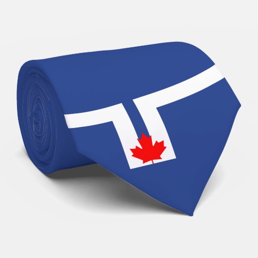 De vlag van Toronto (Canada) Stropdas (Opgerold)